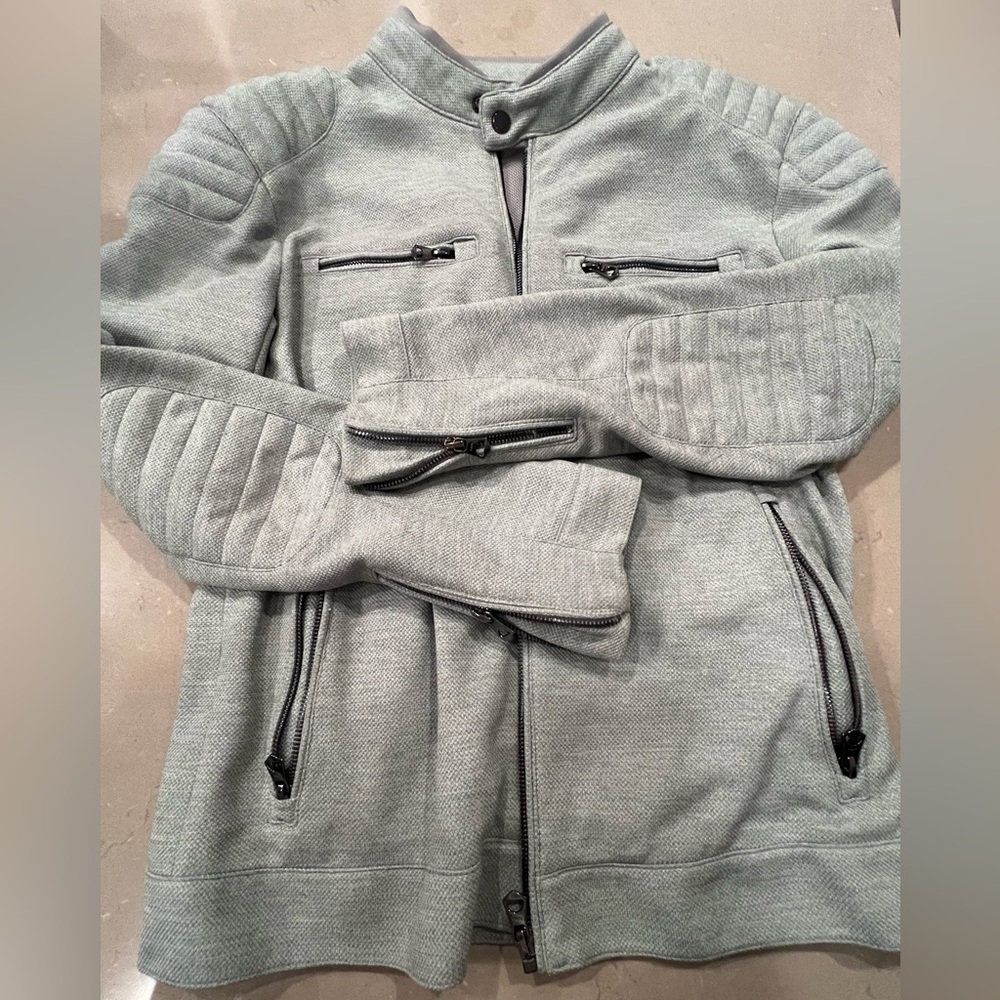 Zara Light Gray Moto Jacket